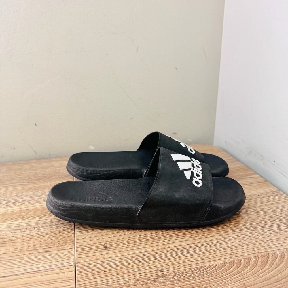 Adidas Adilette Shower Slides Black Men’s Size 6 - Picture 3 of 6